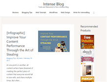 Tablet Screenshot of intenseblog.com